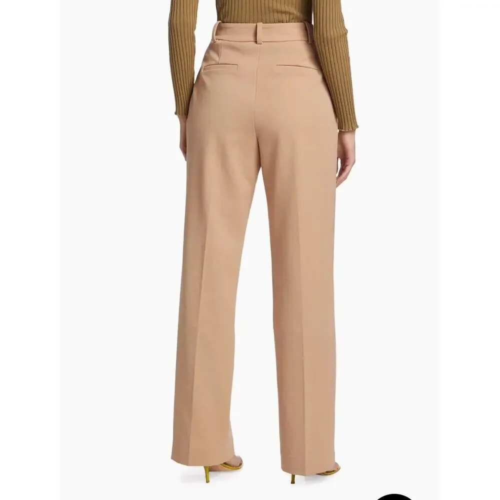 Favorite Daughter The Favorite Pleated Wide-Leg Pants Beige Size 12 NWOT - Picture 5 of 14